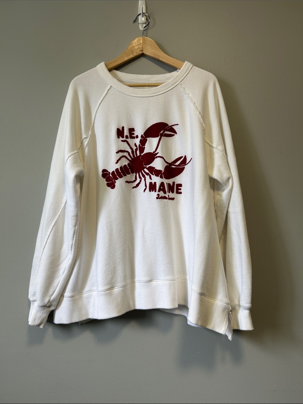 Aerie Oversized Coastal Lobster Graphic Crewneck Sweatshirt